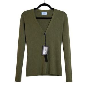 Prada NWT V-Neck Cashmere-Silk Cardigan